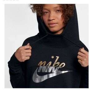 NEW Black Metallic Rally Hoodie Small